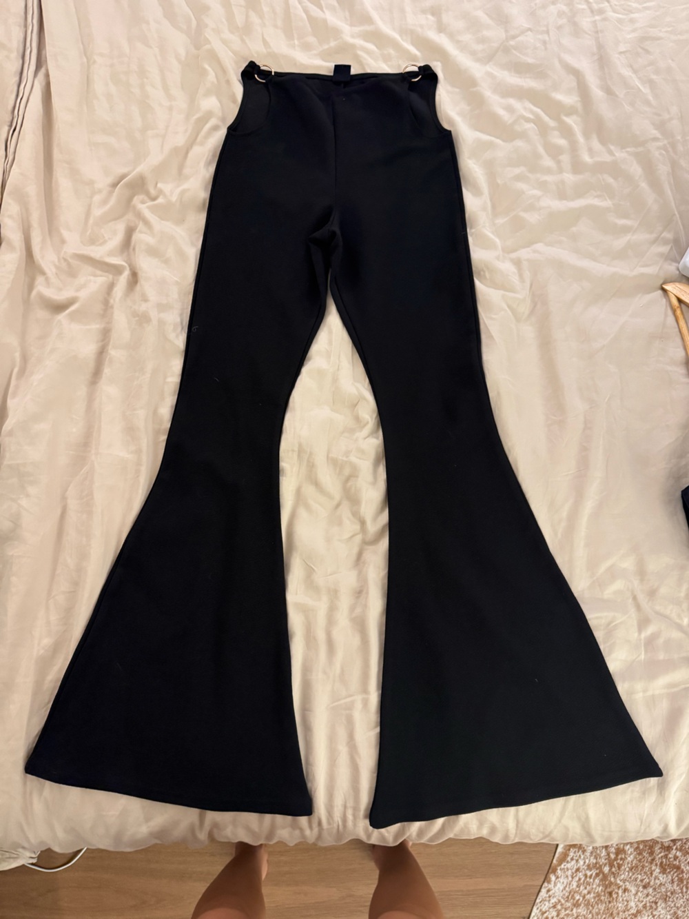 Urban Outfitters Black Stretch Flare Pants